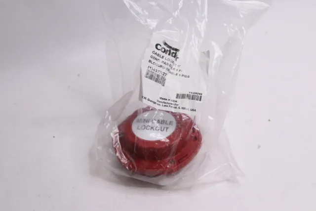 Condor Cable Lockout Red 8 ft. L 437R27