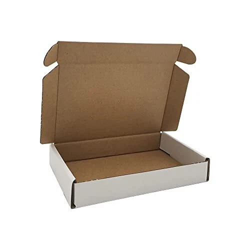 6x4x1'' Shipping Boxes, Cardboard Corrugated Mailers, White (M641-