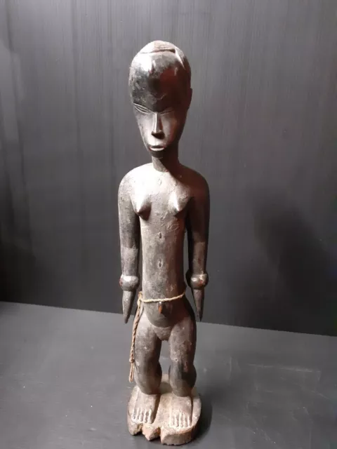 STATUE GOURO 39 Cm  COTE D'IVOIR ART TRIBAL AFRICAIN ANCIEN STATUETTE  MASQUE