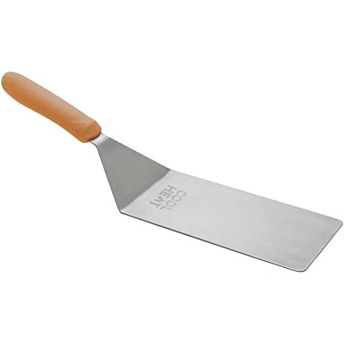 Winco TNH-61, 5-1/8 X 2-7/8 Stainless Steel Hamburger Turner with Offset and Ora