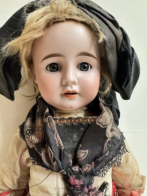 Poupée Ancienne Fleischmann - Tête Biscuit - Hauteur 42 Cm - Occasion