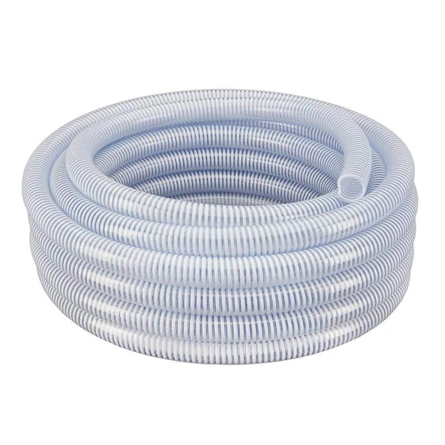 2 in. Dia x 100 ft. Clear Flexible PVC Suction and Discharge Hose with White