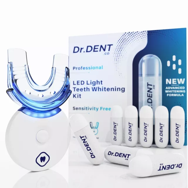 LED Laser Teeth Whitening Light Mouth Tray Detox Smile Dental Gel Hi Tooth White