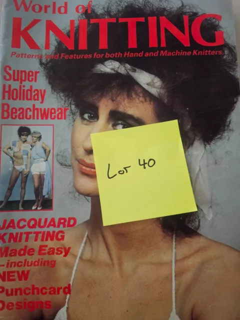 Knitting Machine Magazine: World Of Knitting Magazines X 10 (Lot40)