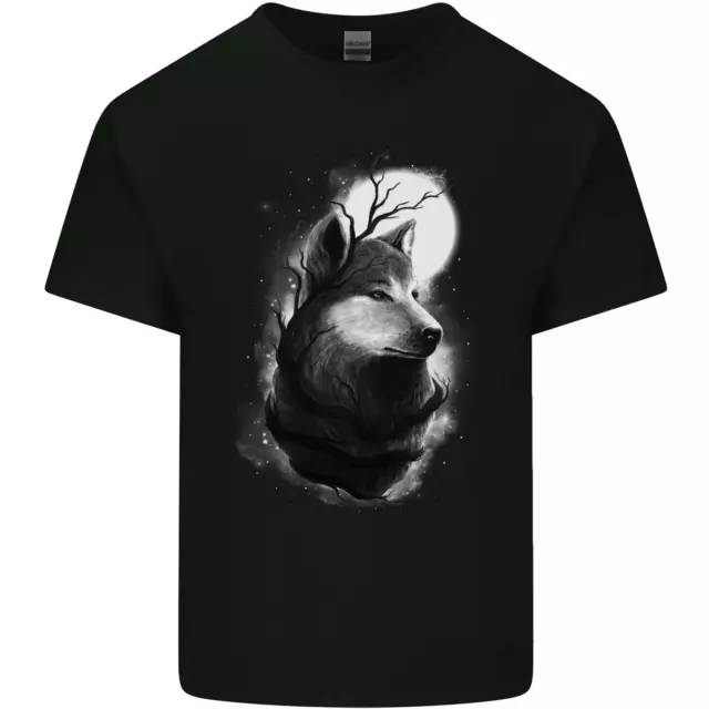 Luna Piena Lupo Werewolves Wolves Uomo Cotone T-Shirt