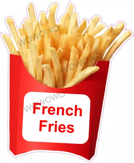 Catering van unit sticker French Fries trailer decal hot food mobile sticker 1