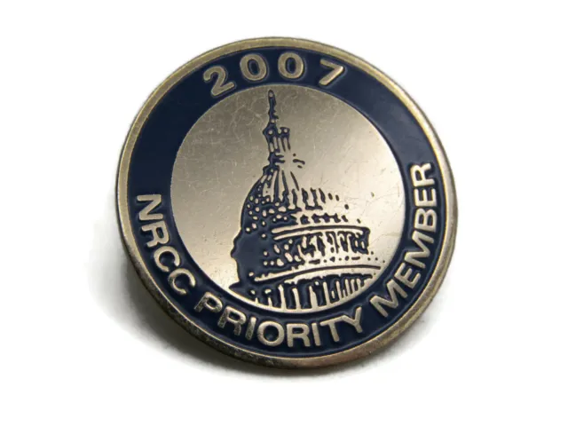 2007 Nrcc Priorità Membro Pin US Maiuscola Blu & Color Oro