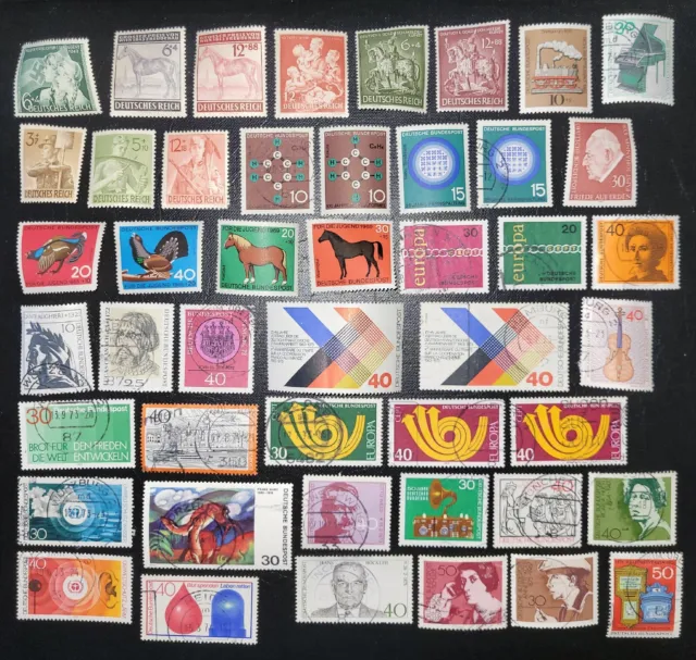 Lot418 Briefmarken Deutschland Versch Jahrzehnte Un/Gestempelt Postfrisch Motive