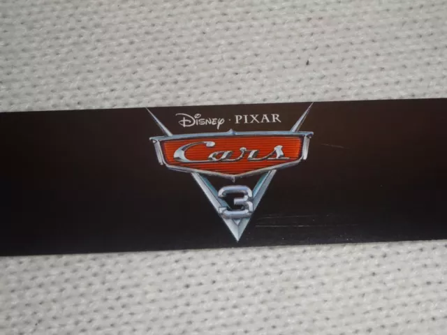 Toys R Us STORE DISPLAY SIGN SHELF tag Disney Pixar CARS 3 48" long 1 1/4" high