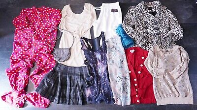 Job Lot Bundle Of Girls Clothes 11 Items Size 13 - 14 Years