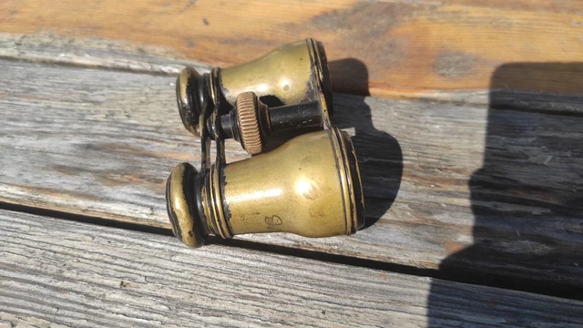 vintage theater opera field brass Collection binoculars france late 19th century