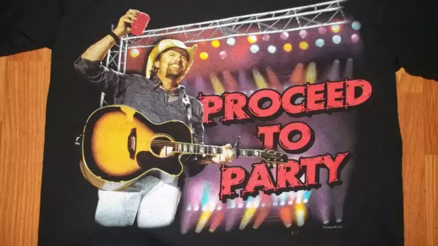 TOBY KEITH Proceed to Party Country Rock Music Concert T-Shirt YA1264