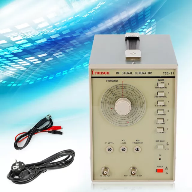 Pro High Frequency RF/AM Radio High Frequency RF Signal Generator Power Cord Set