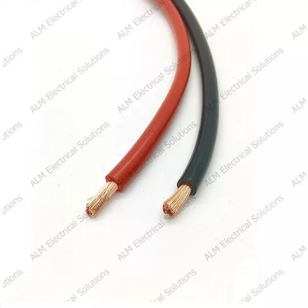 10mm² Automotive Marine Battery Cable 70 Amp 80/0.40 Black & Red