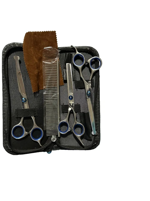 Dog Grooming Scissors Safety Round Tips 5 in 1 Professional Pet Grooming Shears