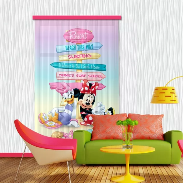 Disney Minnie Mouse Paperina Tenda in Voile per Cameretta Dei Bambini,140x245cm