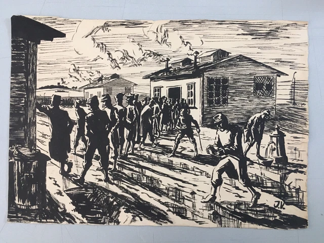 RARE INK DRAWINGS WW1 First World War Hammelburg 1915 £288 44 PicClick UK