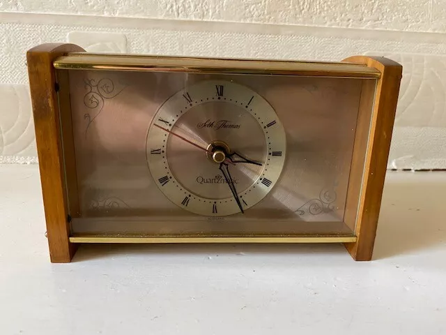 Vintage Seth Thomas Scotland Clock Quartzmatic 1970s German Movement