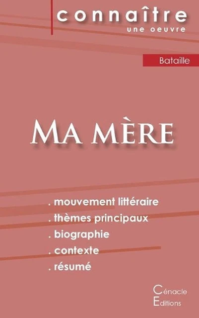 FICHE DE LECTURE Ma mre de Georges Bataille (Analyse littraire de ...