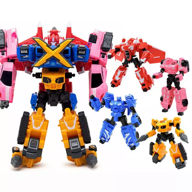 5 Miniforce Styles X Lucybot Lucy Bot Ranger Transformer Machine Car Robot Toy