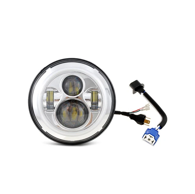 LED Scheinwerfer 7 Zoll für Harley Davidson Hauptscheinwerfer DRL chrom B-Ware