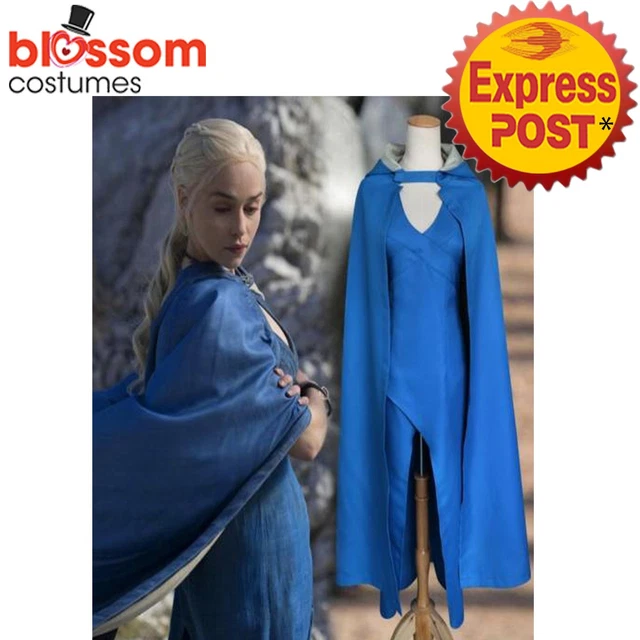 Daenerys Targaryen Pin Daenerys Targaryen Yunkai Blue Dress Cosplay Costume - Game Of Thrones, K360 By Blossom Dragon Queen Dress Daenerys Targaryen Pin Daenerys Targaryen Yunkai Blue Dress Cosplay Costume - Game Of Thrones, K360 By Blossom Dragon Queen Dress