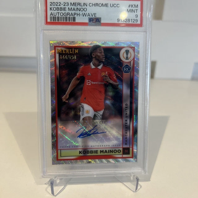 TOPPS MERLIN KOBBIE Mainoo Auto /150 Psa 9 £195.00 - PicClick UK
