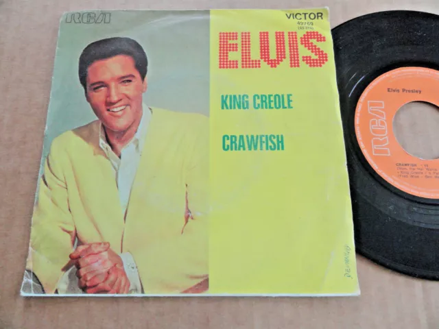 Disque 45T De Elvis Presley  " King Creole " Pochette Papier