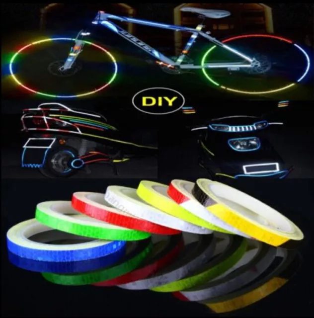 42x Leuchtaufkleber Reflektoren Fahrrad Aufkleber Kleidung