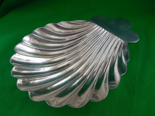 Large Sterling Silver Clam Shell Footed Dish ~ 7 1/2" x 5 1/2" ~ 150 g ~ Mexico