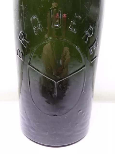 alte grüne 0,5 L Bierflasche Brauerei Liesing