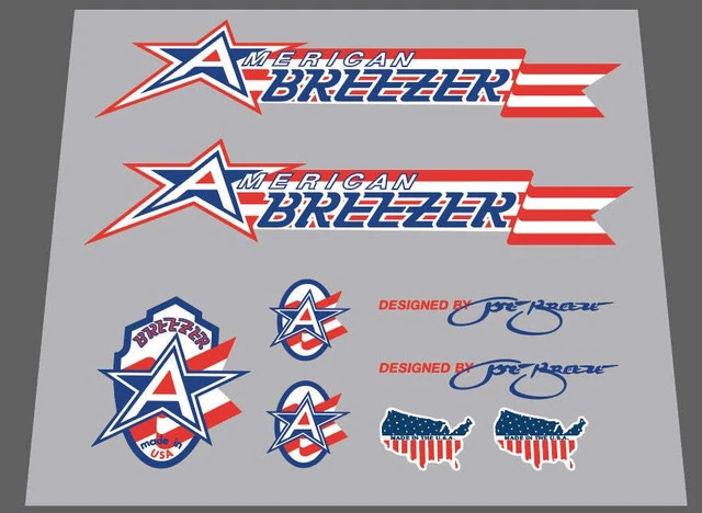 AMERICAN BREEZER BREZZER Decal Set $81 09 PicClick CA