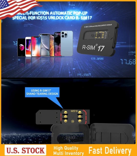 Upgrade RSIM 17 Nano Unlock Card for iPhone 13 Pro 12 Pro Max X XS Max 8 IOS RL