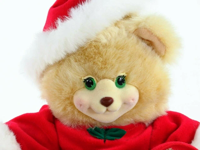 Vintage Fisher Price Berrykris Plush Bear Merry Christmas 1999 Briarberry Santa