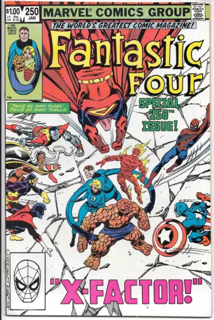 Fantastic Four Comic Book #250 Marvel Comics 1983 VERY HIGH GRADE NEW UNREAD