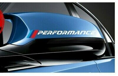 2x BMW M Performance Nürburgring Schriftzug weiss 100x190mm Aufkleber Sticker 