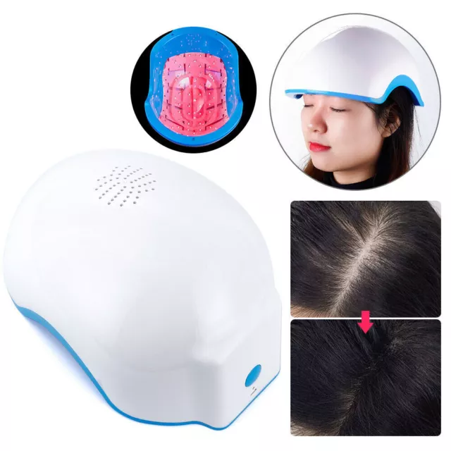 Laser Therapy Hair Growth Regrowth Helmet Reduce Hair Loss Prevention Cap Home