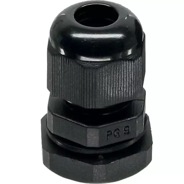 InLine® 10 Stück Kabeldurchführung PG 13.5 Nylon IP68 6-12mm schwarz