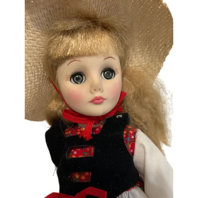 Effabee Curriver & Ives Central Park Victorian Lady Vinyl Doll 12” Vtg No Box