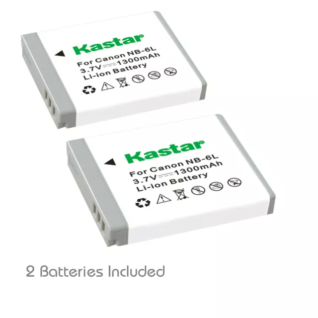Kastar NB-6L NB6LH Battery for Canon PowerShot SX600 HS D30 SX600 SX610 SX700 HS