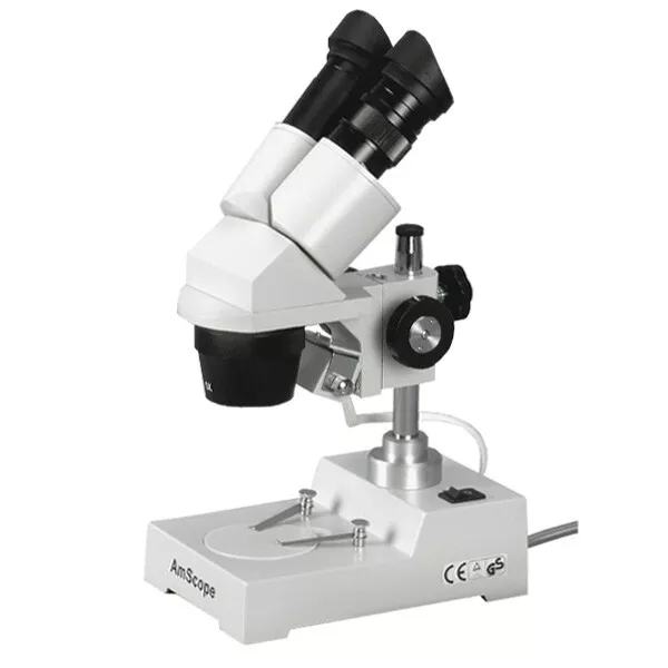 AmScope SE304-PY 20X-30X-40X-60X Sharp Stereo Microscope