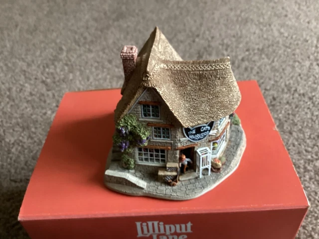 置物 Lilliput Lane The Cats Whiskers Lilliput Lane - The Cat's Whisker