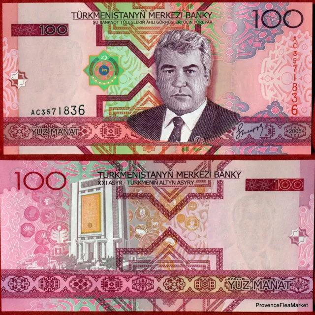 TURKMENISTAN grand billet NEUF de 100 MANAT Pick18  TRES BEAU