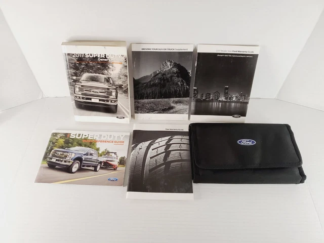 2017 FORD SUPER DUTY F250 F350 F450 Owners Manual Set & Case OEM Free Shipping