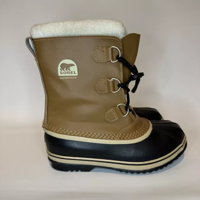 Sorel Mens/Boys Caribou Snow boot Waterproof Boots Sz 7
