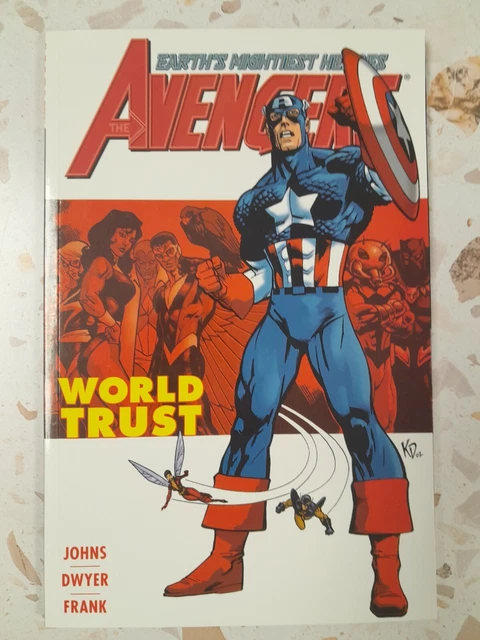 Avengers World Trust TPB very light wear only VF+NM- geoff johns dwyer