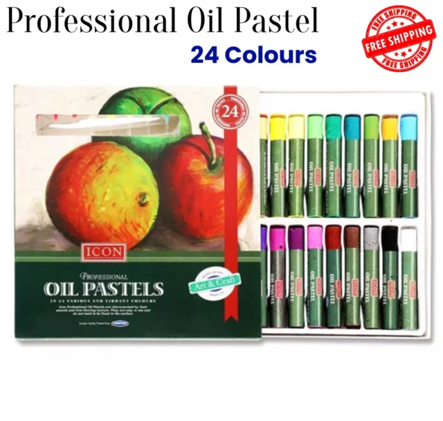 Professionelles Öl Pastellfarbe Künstler Zeichnen & Skizzieren Set 24 lebendige Farben