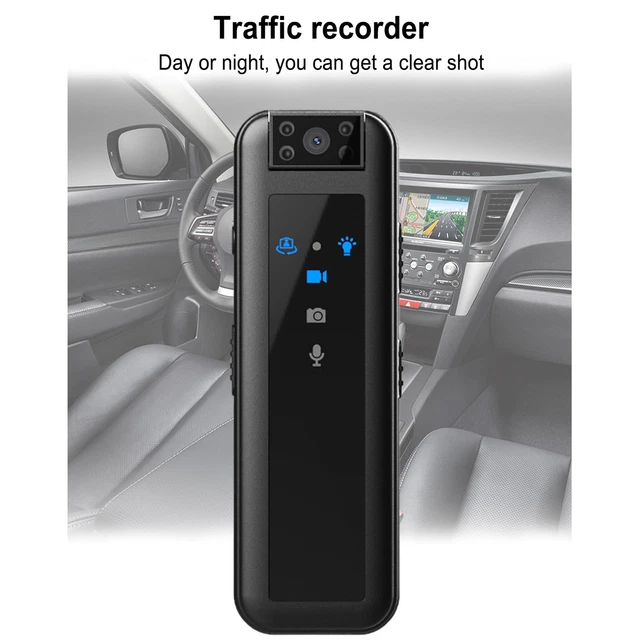 Mini Caméra Corporelle 1080P - Rechargeable, Portable - Pour Sécurité, Police, Sport