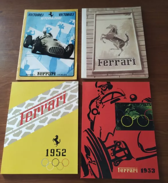Lotto di 4 Annuario Ferrari, Anno 1950, 1951, 1952, 1953 - Riproduzione