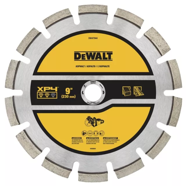 DeWalt DW47944 9 in. XP4 Asphalt Segmented Diamond Blade New